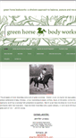 Mobile Screenshot of greenhorsebodyworks.com